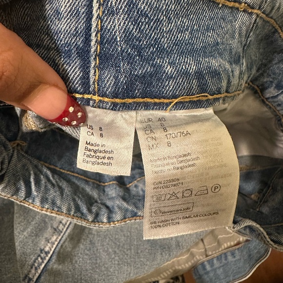 H&M Blue Denim Paperbag Waist Skirt - Picture 4 of 4